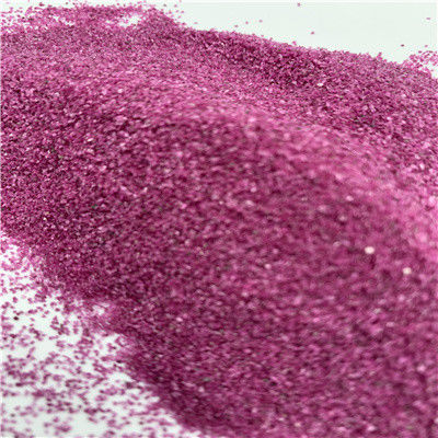 97.6% Rubí Rosa Fusionado Alumina 24# Alta dureza Muestra proporcionada