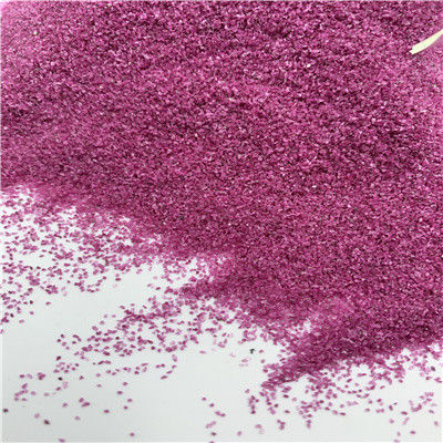 97.6% Rubí Rosa Fusionado Alumina 24# Alta dureza Muestra proporcionada