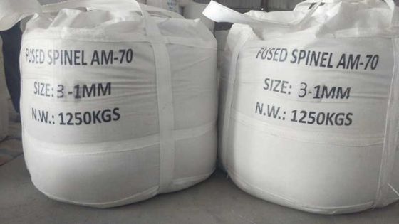 Espinel de aluminio de magnesio fundido blanco 75% Barmac triturado